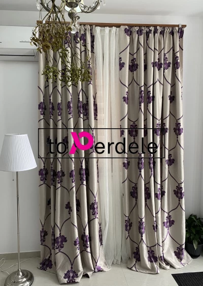 poze Draperie blackout cream model mov