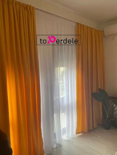 poze Draperie catifea Galbena