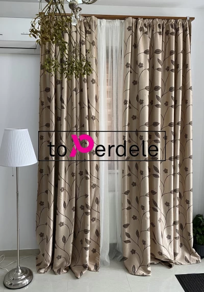 poze Draperie cream model frunze