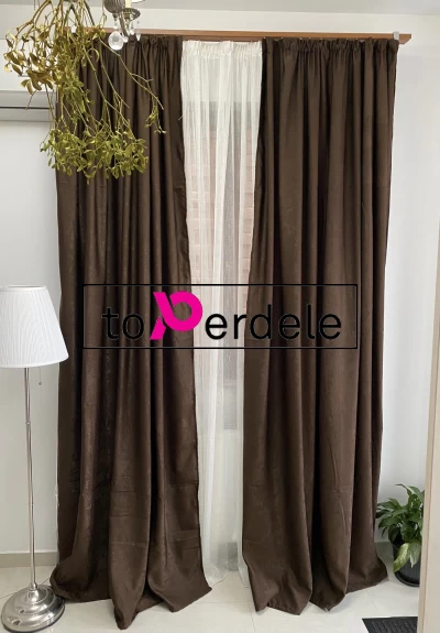 poze Draperie maro închis