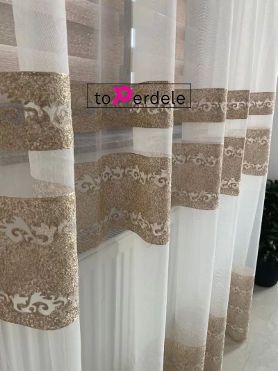 poze Perdea gama lux model auriu