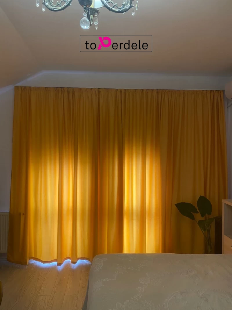Draperie catifea Galbena imagine 4