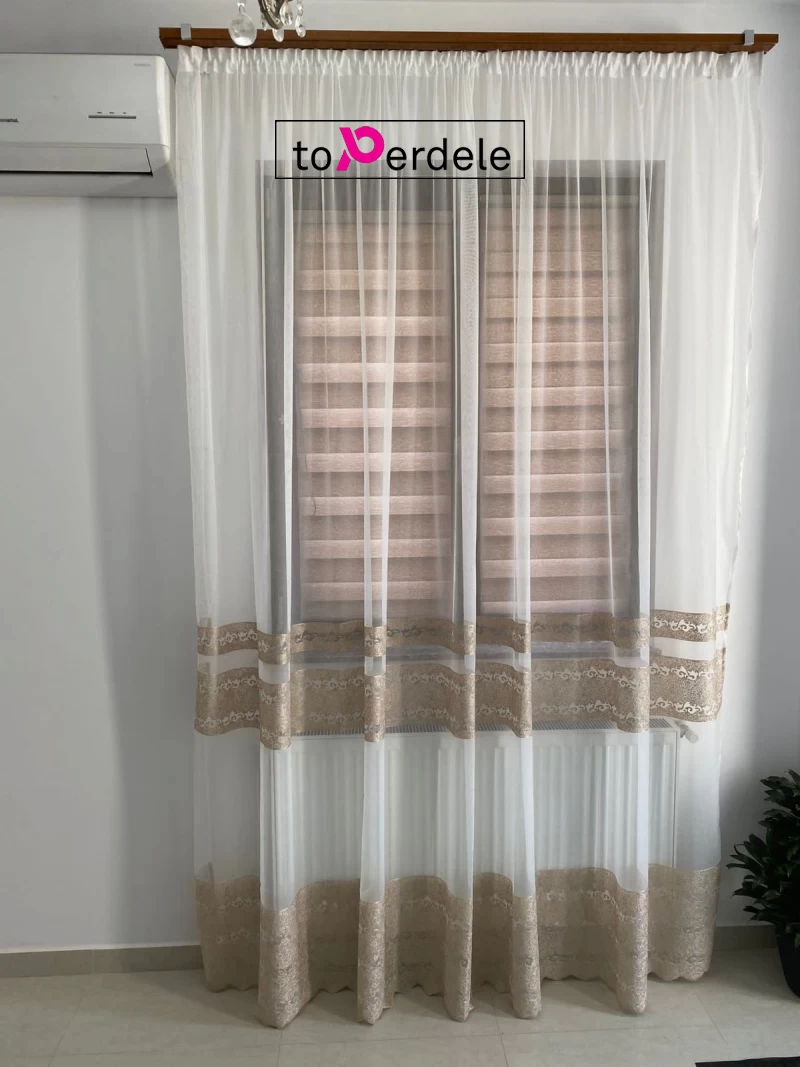 Perdea gama lux model auriu imagine 2