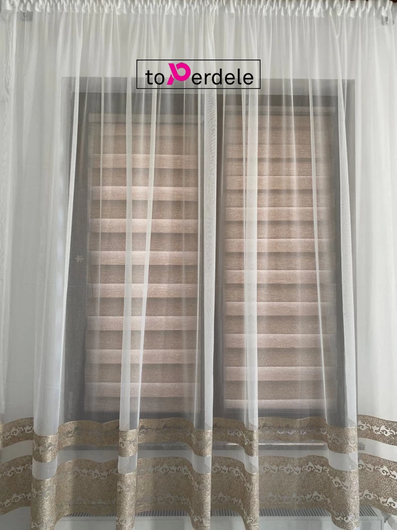 Perdea gama lux model auriu imagine 5